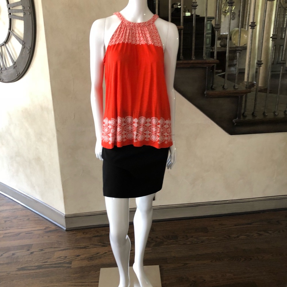 Loft Red Foley Top